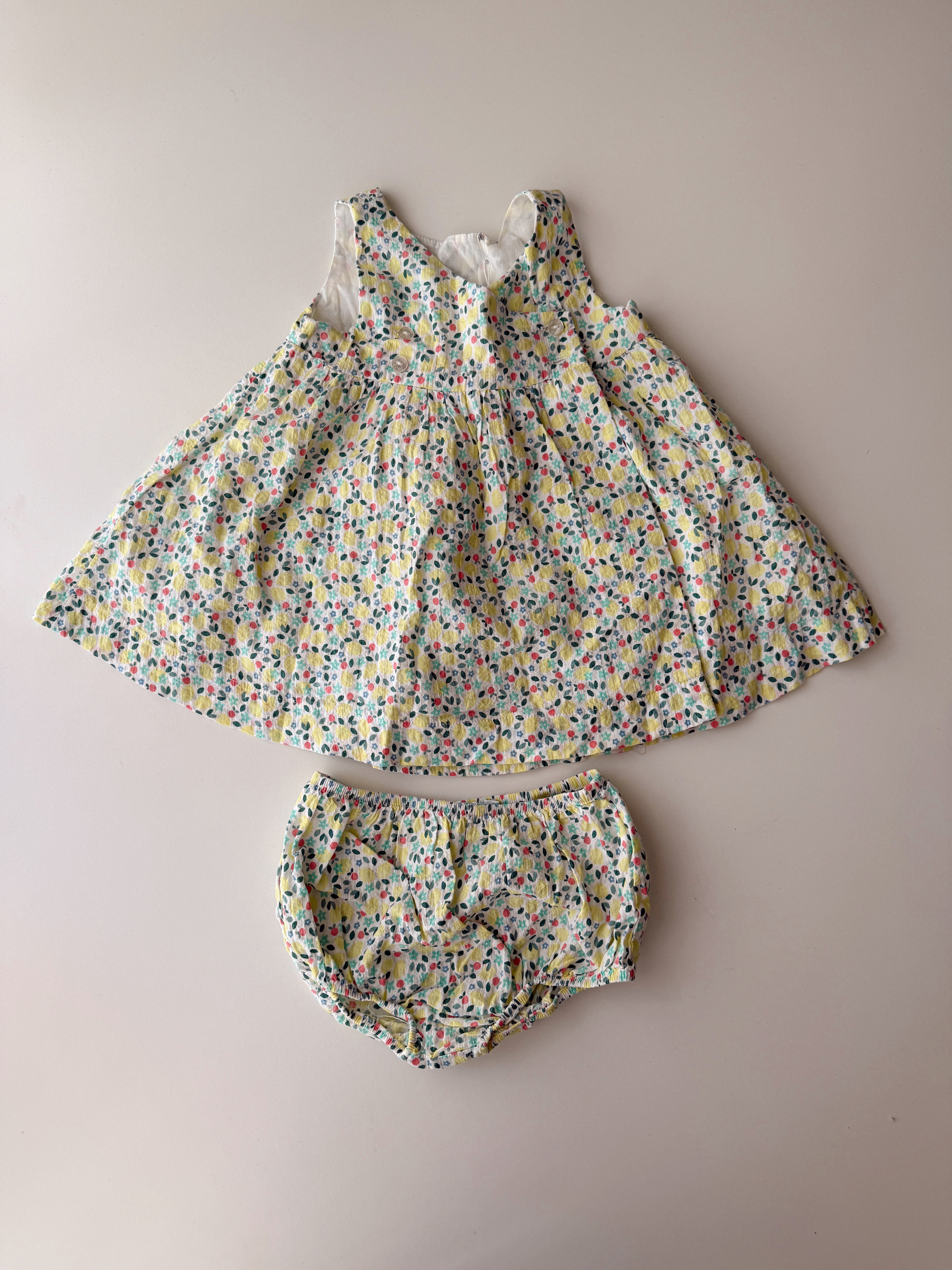 Robe Obaibi + Culotte  - 6 mois