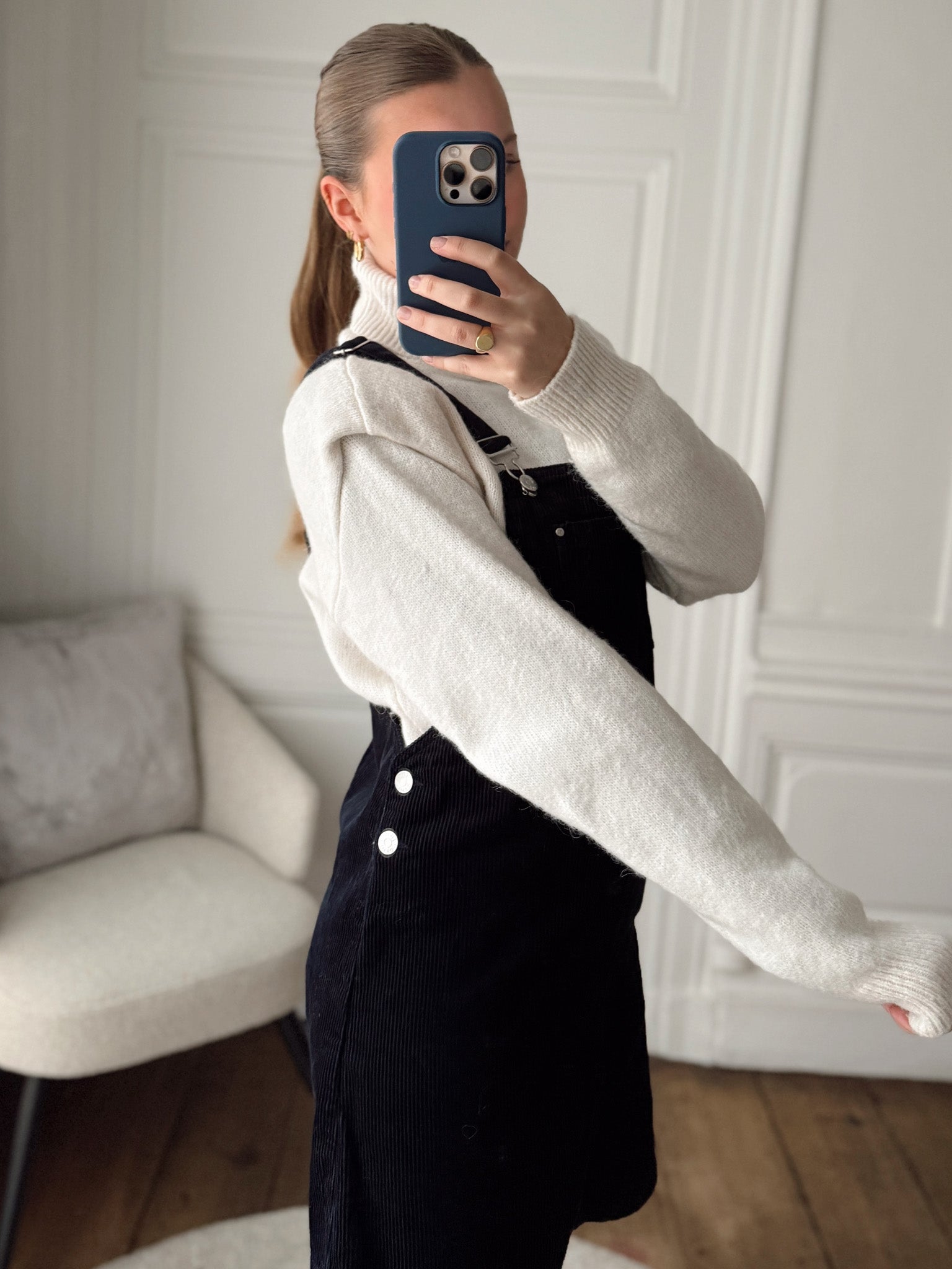 Pull à col roulé Mango - S