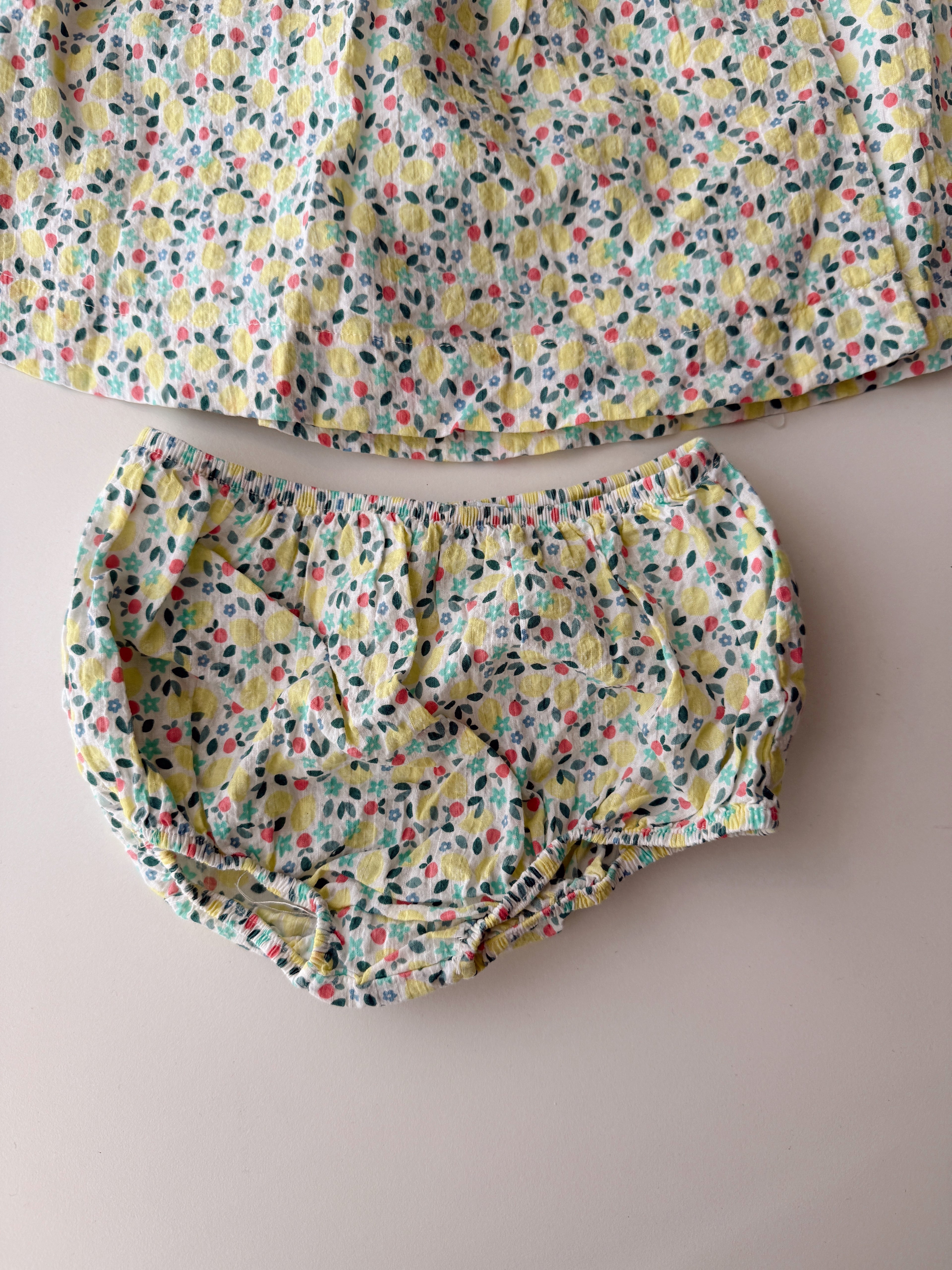 Robe Obaibi + Culotte  - 6 mois