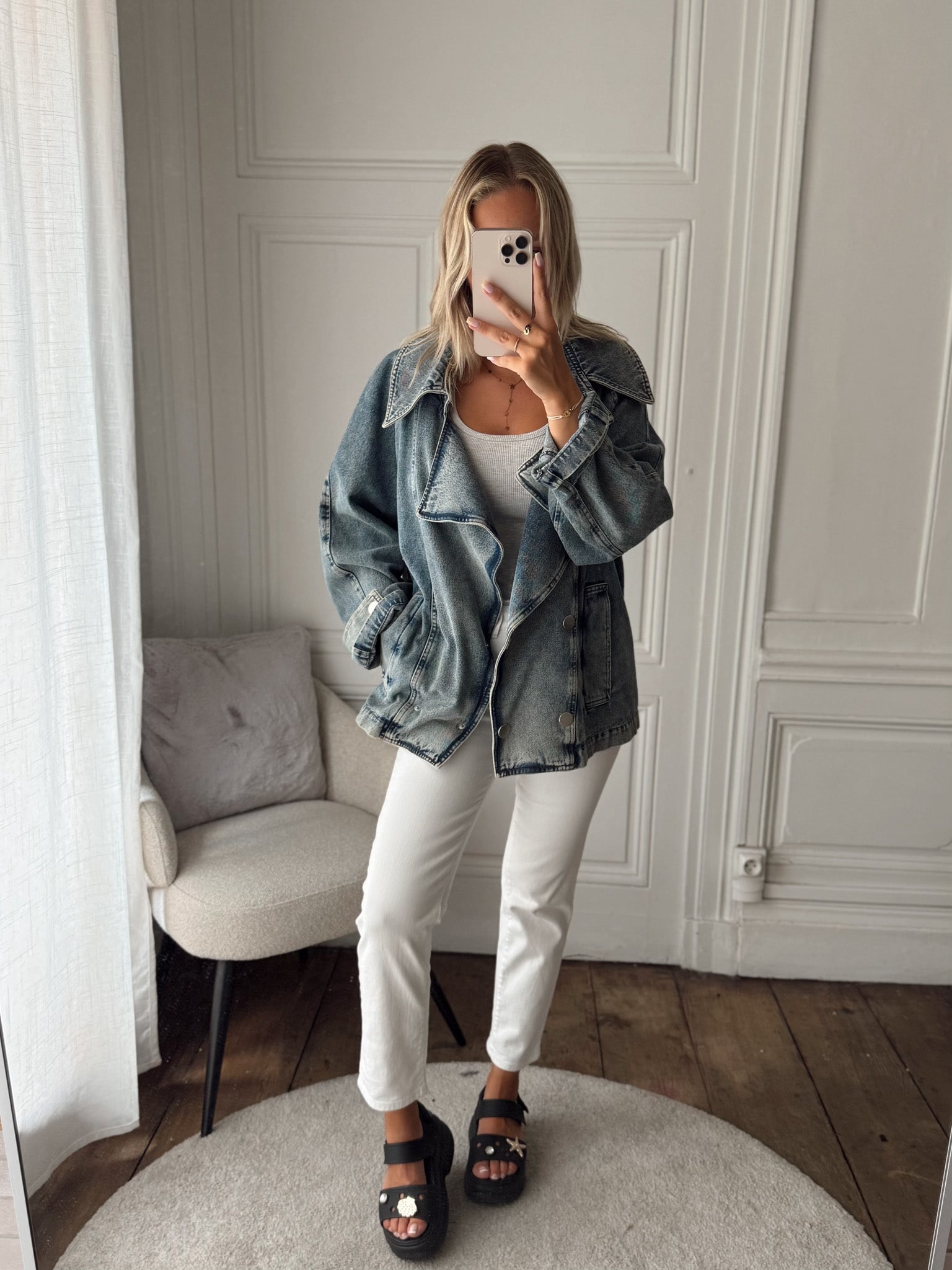 Veste en Jeans Margaux Lonngerg - 38
