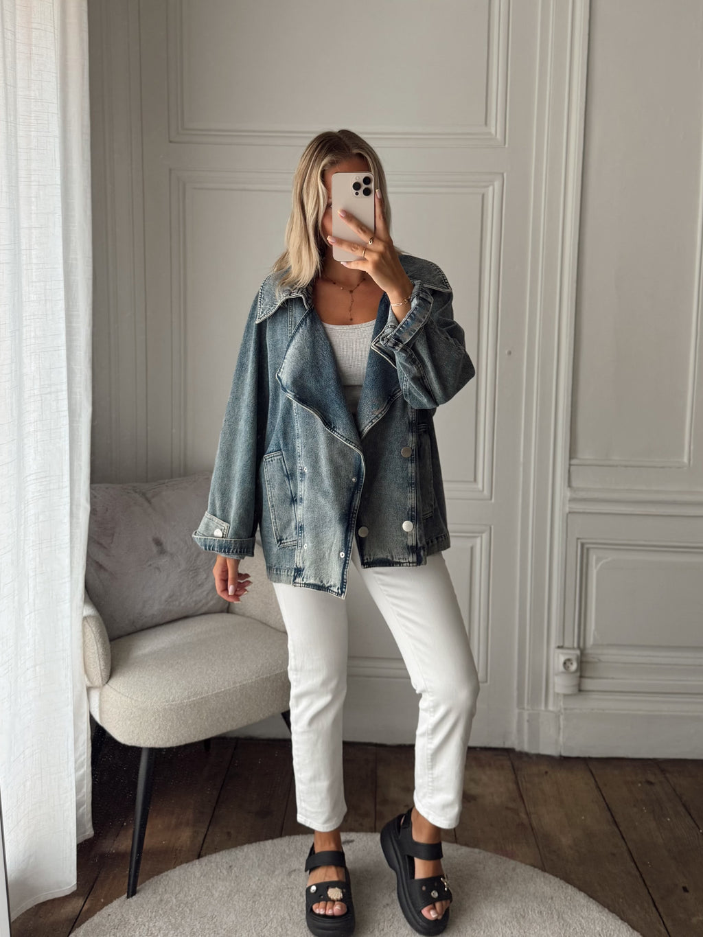 Veste en Jeans Margaux Lonngerg - 38