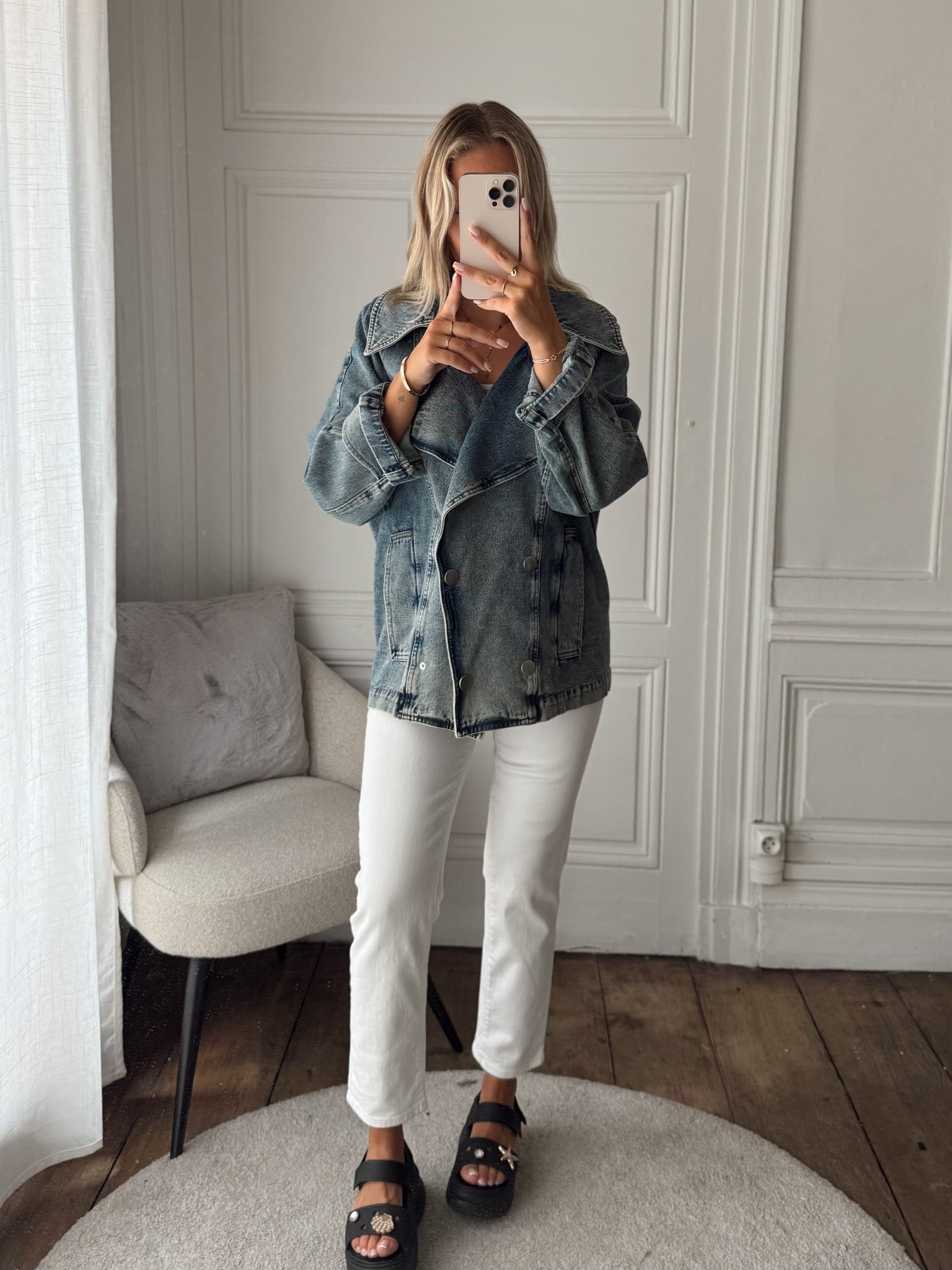 Veste en Jeans Margaux Lonngerg - 38